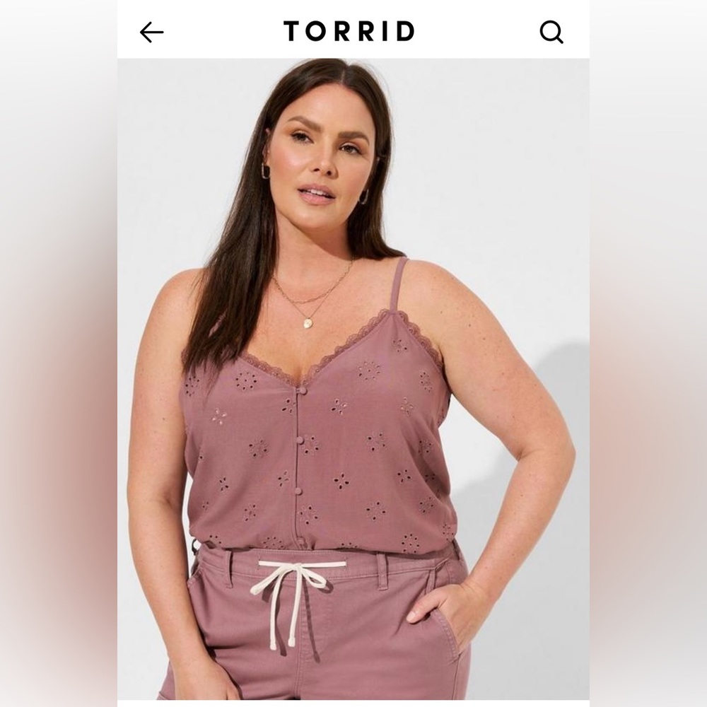 Mauve tank top- new with tags- size 1x
